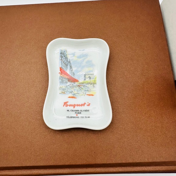 GDA Limoges Other - Vintage GDA Limoges Fouquet's Paris France Trinket Dish Porcelain Tray